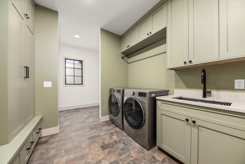 Willowhaven Luxury Custom Home Laundry Room.