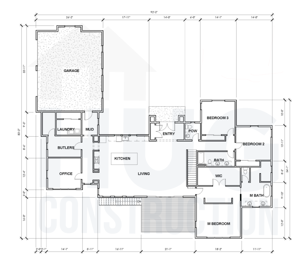 Willowhaven Custom Home Basement Floorplan.